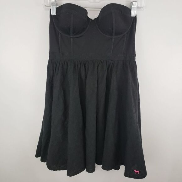 VICTORIA'S Secret PINK Strapless Mini Dress Size S - Picture 2 of 9